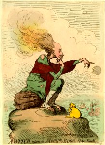 A witch, upon a mount's edge.-Vide- Fuzelli. (BM 1868,0808.6114)