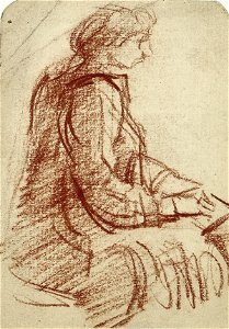 A Woman Drawing by Theo van Doesburg Centraal Museum AB4215
