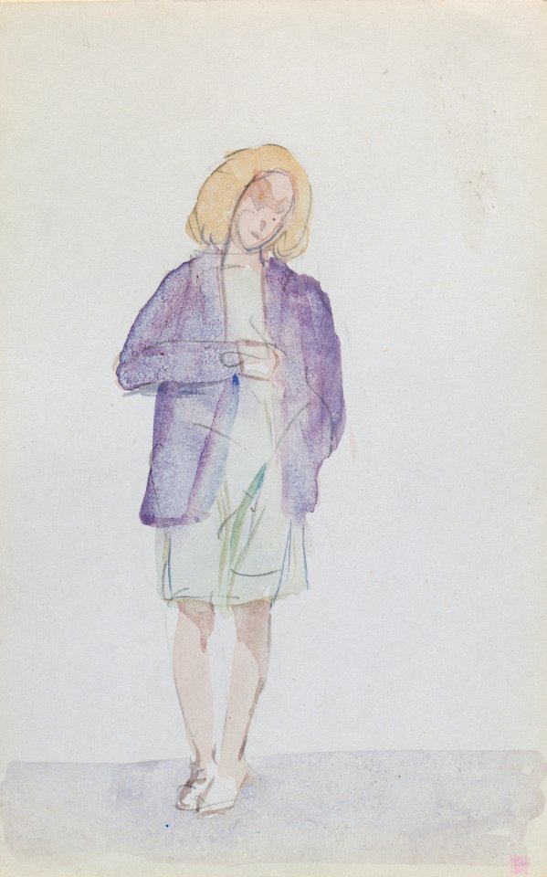A Woman in a Purple Jacket P9875