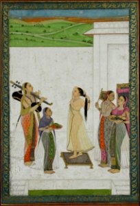 A woman completing her toilette (6125088708)