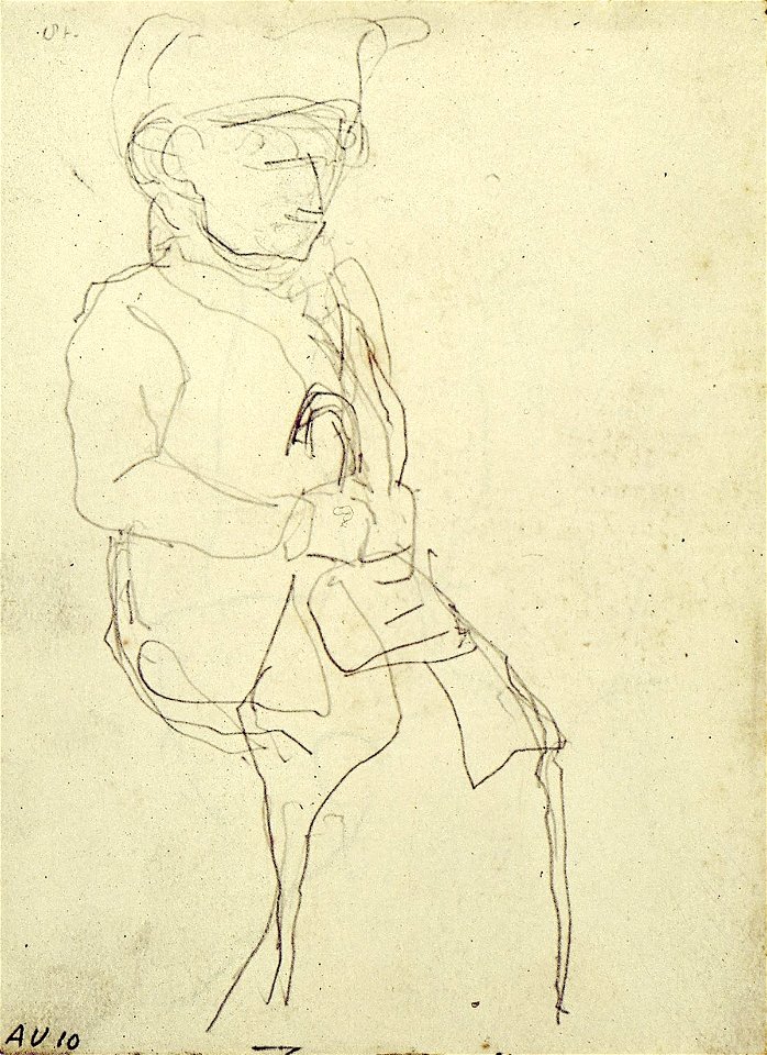 A Woman Sitting with Her Bag on Her Lap by Theo van Doesburg Centraal Museum AB4409