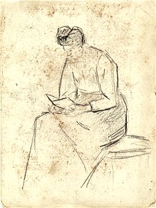 A Woman Reading by Theo van Doesburg Centraal Museum AB4268