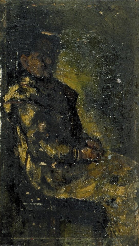 A Woman Sitting (Agnita Feis) by Theo van Doesburg Centraal Museum AB4055