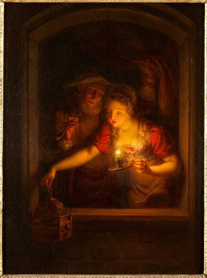 A Woman with a Burning Candle (Alexander Lauréus) - Nationalmuseum - 18220
