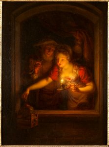 A Woman with a Burning Candle (Alexander Lauréus) - Nationalmuseum - 18220