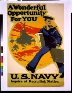 A wonderful opportunity for you, U.S. Navy, inquire at recruiting station - Ruttan. LCCN92510137