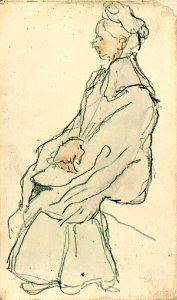 A Woman Sitting by Theo van Doesburg Centraal Museum AB4481