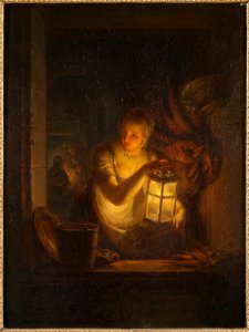 A Woman with A Lantern (Alexander Lauréus) - Nationalmuseum - 18221