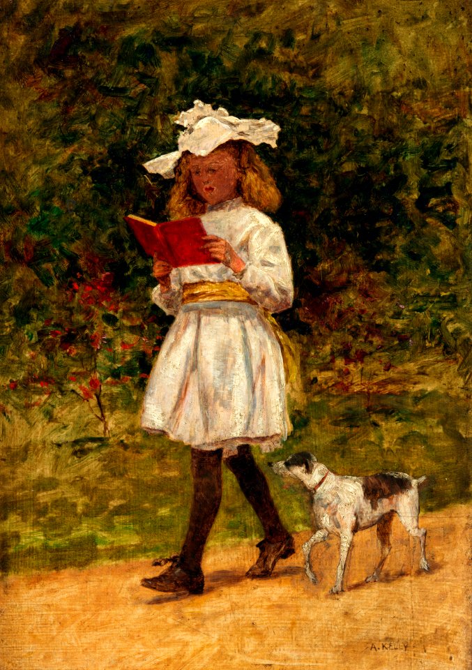 A Young Girl Reading P12055