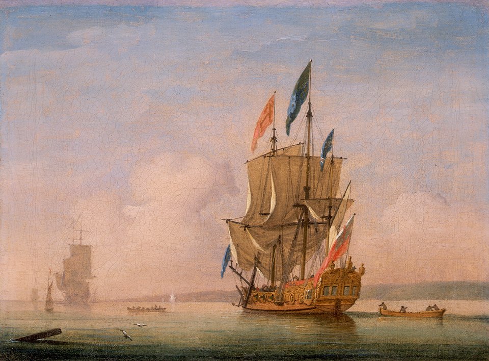 A Yacht Becalmed RMG BHC1013
