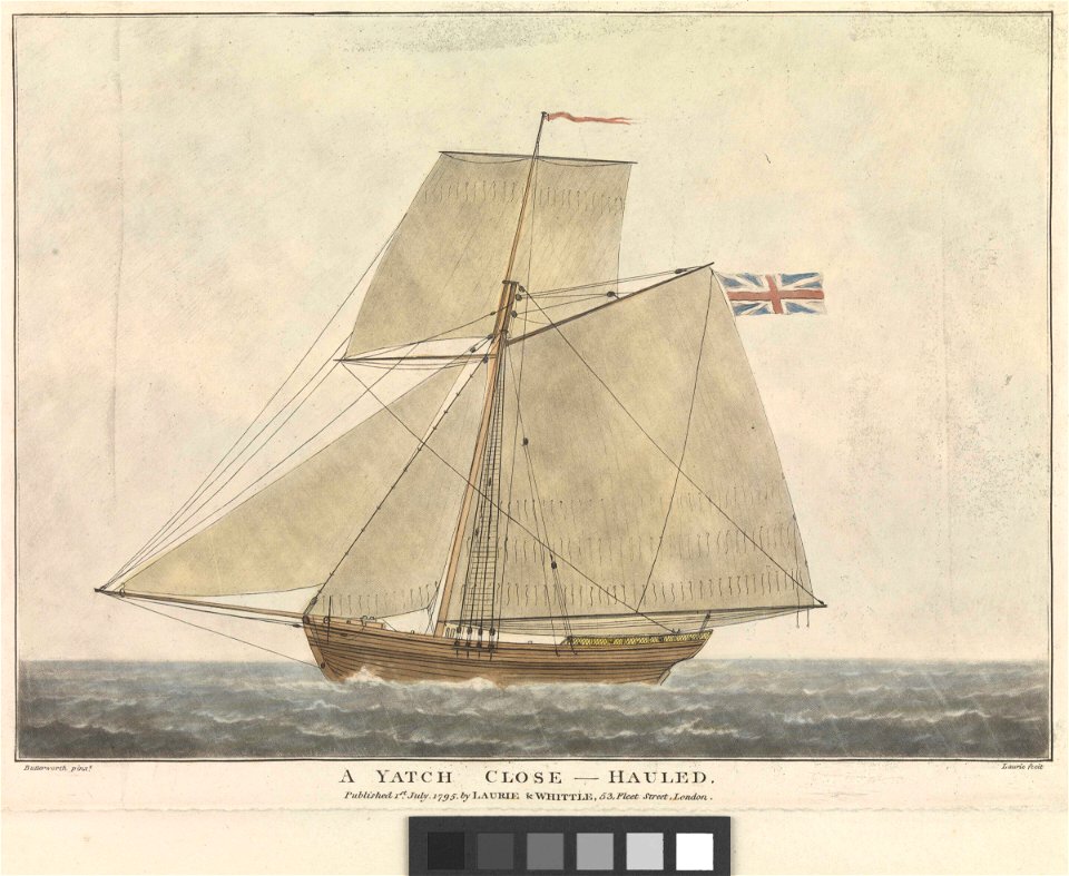 A Yatch (yacht) close-hauled RMG PY0443