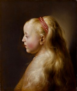 A young girl, by Jan Lievens. Free illustration for personal and commercial use.