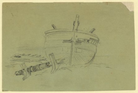 A wrecked boat LCCN2004660934