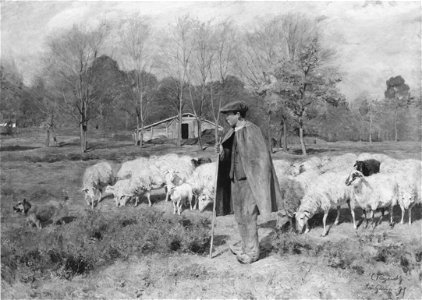 A Young Shepard with his Flock (Carl Trägårdh) - Nationalmuseum - 19468