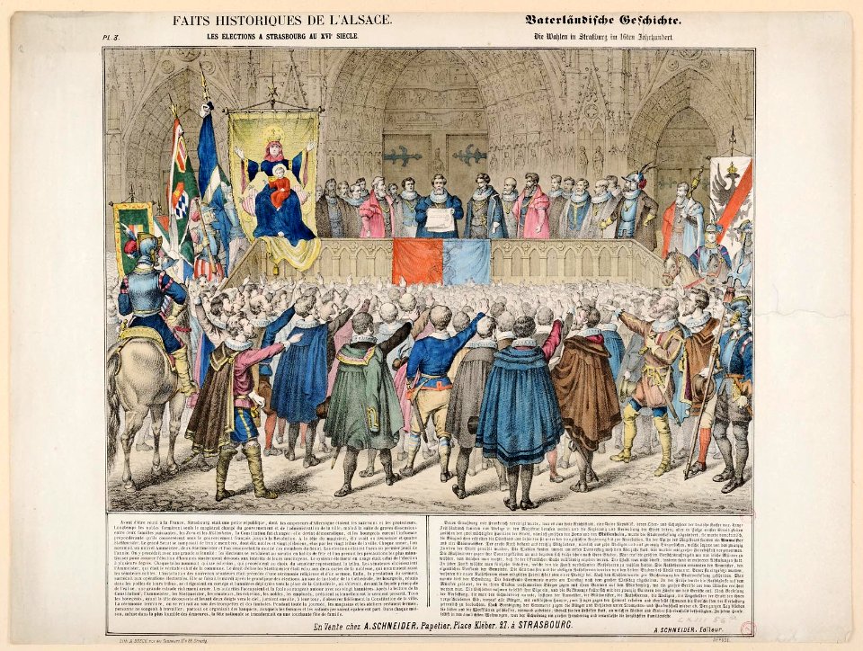 A. Dusch Elections à Strasbourg Schwoertag inv. CE LXIII.56 a