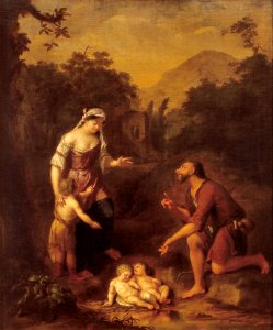 A. Houbraken - De herder Faustulus vindt Romulus en Remus - B616 - Cultural Heritage Agency of the Netherlands Art Collection
