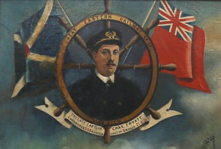 A. J. Jansen - S.S. 'Brussels' and Captain Fryatt inset (detail) Hd item 252574 2af38f8910