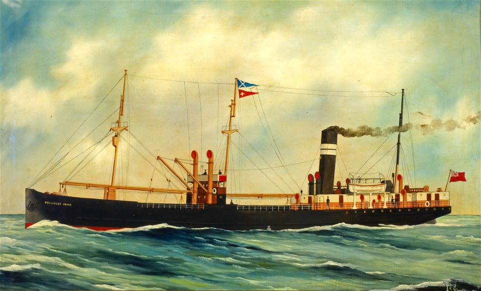 A. J. Jansen - The Steamship 'Princess Irma' NMM NMMG BHC3563