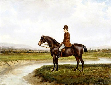 A. Jules Imschoot (1821-1884) - Sir Thomas George Fermor-Hesketh (1849–1924), 7th Bt, of Rufford, on His Horse 'Captain Jack' - 784670 - National Trust