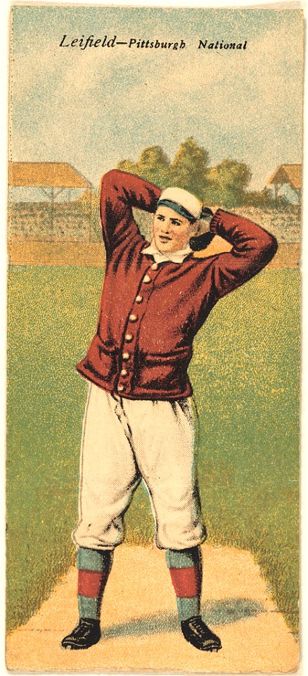 A. P. Leifield- M. E. Simon, Pittsburgh Pirates, baseball card portrait LCCN2007683874