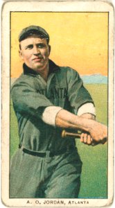 A. O. Jordan, Atlanta Team, baseball card portrait LCCN2008675176