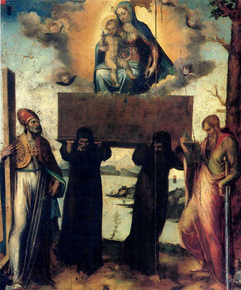 A. Riccio La Madonna dell'Itria, tra i SS. Pietro e Paolo, chiesa di S. Caterina di Valverde Messina