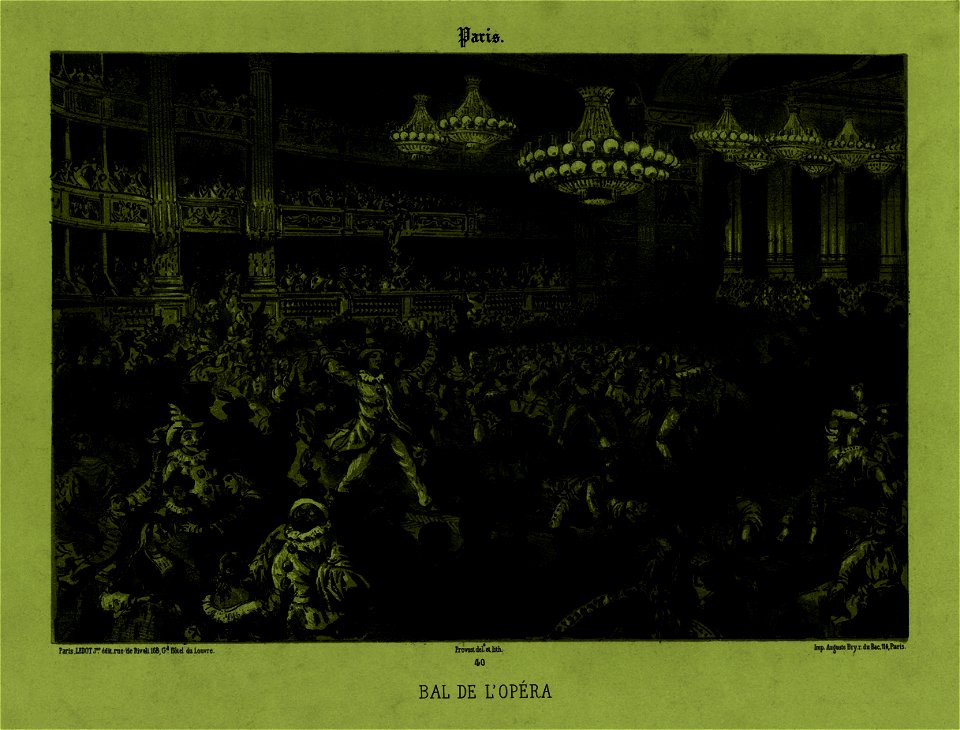 A. Provost, Bal de l'Opéra - NYPL Digital Collections 2