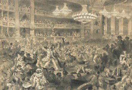 A. Provost, Bal de l'Opéra - NYPL Digital Collections 1