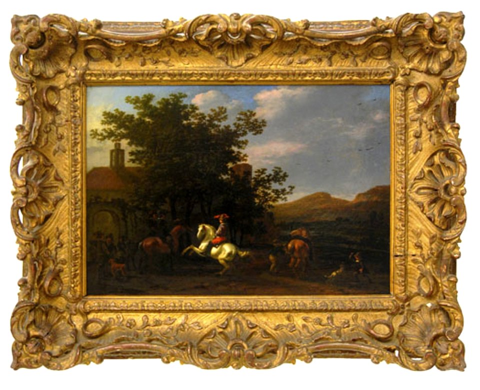 A. van Calraet - Landschap met ruiters - DM-948-105 - Cultural Heritage Agency of the Netherlands Art Collection
