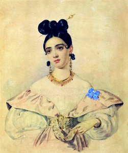 A.D. Abamelik-Lazareva by A.Brullov (1835-8, N.Novgorod)