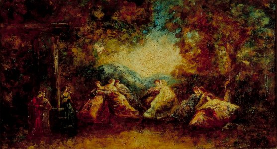 A.J.T. Monticelli - Het feest - AB9299 - Cultural Heritage Agency of the Netherlands Art Collection