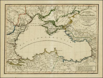 A.F. Gotze and Land Industrie Comptoirs. Charte des Schwarzen-Meeres Nach Murdochischer Projection.1800