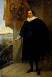 A. van Dyck Portrait of Nicolaes van der Borght 1625-1635. Free illustration for personal and commercial use.