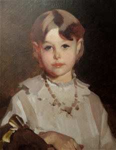 A.S. Sheremeteva in childhood by I.Makarov (1880s) detail. Free illustration for personal and commercial use.