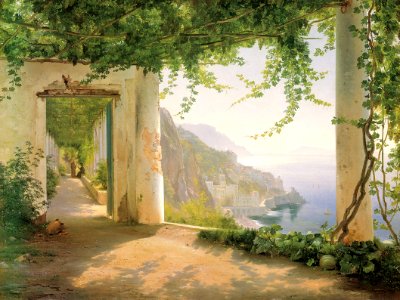 Aagaard - Amalfi dai Cappucini. Free illustration for personal and commercial use.