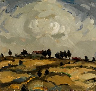 Aalto, Ilmari - Autumn landscape with clouds - Google Art Project