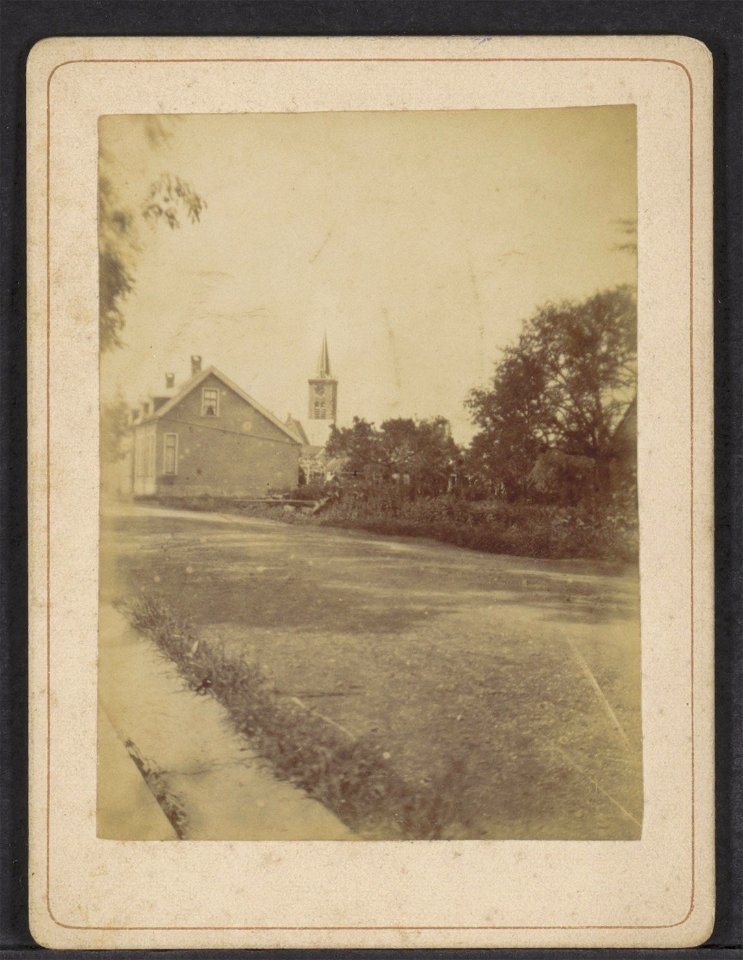 Aalsmeer. In het verschiet de toren van de Dorpskerk, Afb ANWZ00496000001