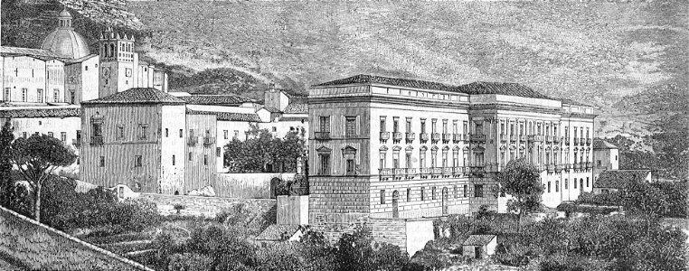 Abbazia di San Martino delle Scale (xilografia)