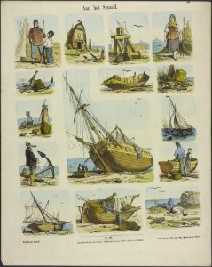Aan het strand-Catchpenny print-Borms 0080