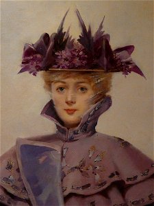 ABBEMA Louise,1894 - L'Elégante, Place de la Concorde à Paris - Detail 06