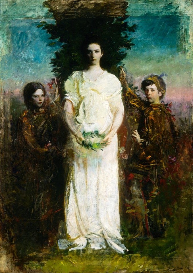 Abbott Handerson Thayer - My Children (Mary, Gerald, and Gladys Thayer) - Google Art Project