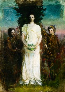 Abbott Handerson Thayer - My Children (Mary, Gerald, and Gladys Thayer) - Google Art Project