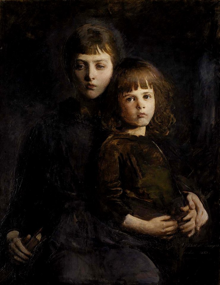 Abbott Handerson Thayer - Brother and Sister (Mary and Gerald Thayer) - 1929.6.114 - Smithsonian American Art Museum