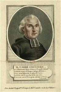 Abbé Grégoire - député de Nancy à l'Assemblée nationale