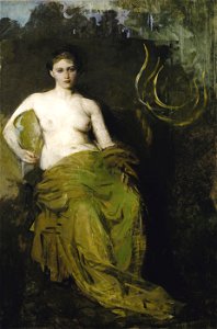 Abbott Handerson Thayer - Half Draped Figure - 1929.6.118 - Smithsonian American Art Museum