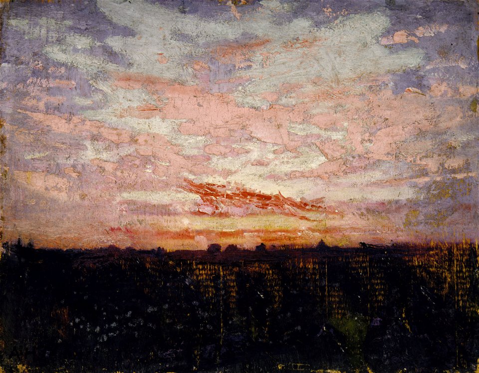 Abbott Handerson Thayer - Sunrise or Sunset, study for book, Concealing Coloration in the Animal Kingdom - 1950.2.1 - Smithsonian American Art Museum
