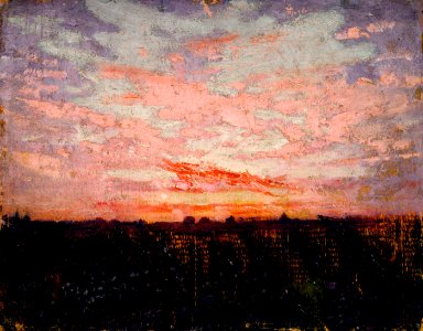 Abbott Handerson Thayer - Sunrise or Sunset, study for book, Concealing Coloration in the Animal Kingdom - 1950.2.1 - Smithsonian American Art Museum