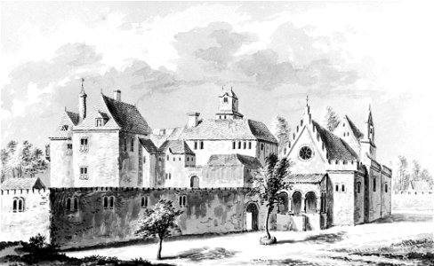 Abdij te Loosduinen, circa 1725 (cropped)