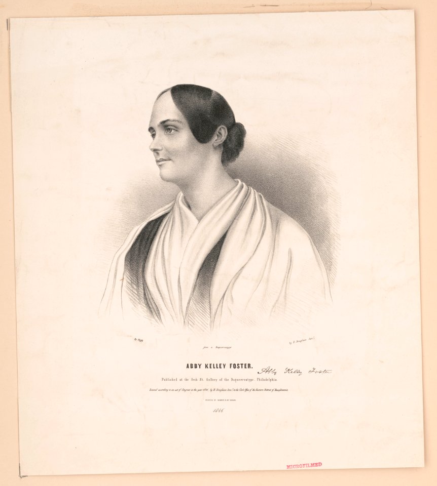 Abby Kelley Foster - by Hoffy ; from a daguerreotype by R. Douglass Junr. LCCN2013651029