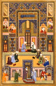 Abd Allah Musawwir - The Meeting of the Theologians - Google Art Project